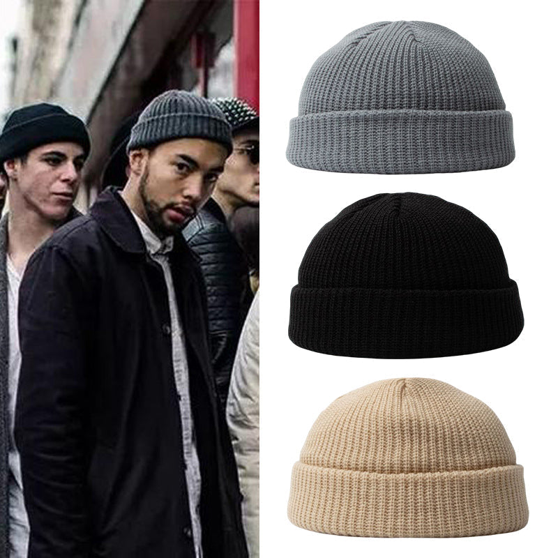 Warm wool knitted hat